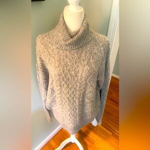 Olivaceous Light Gray wool blend Sweater, size L